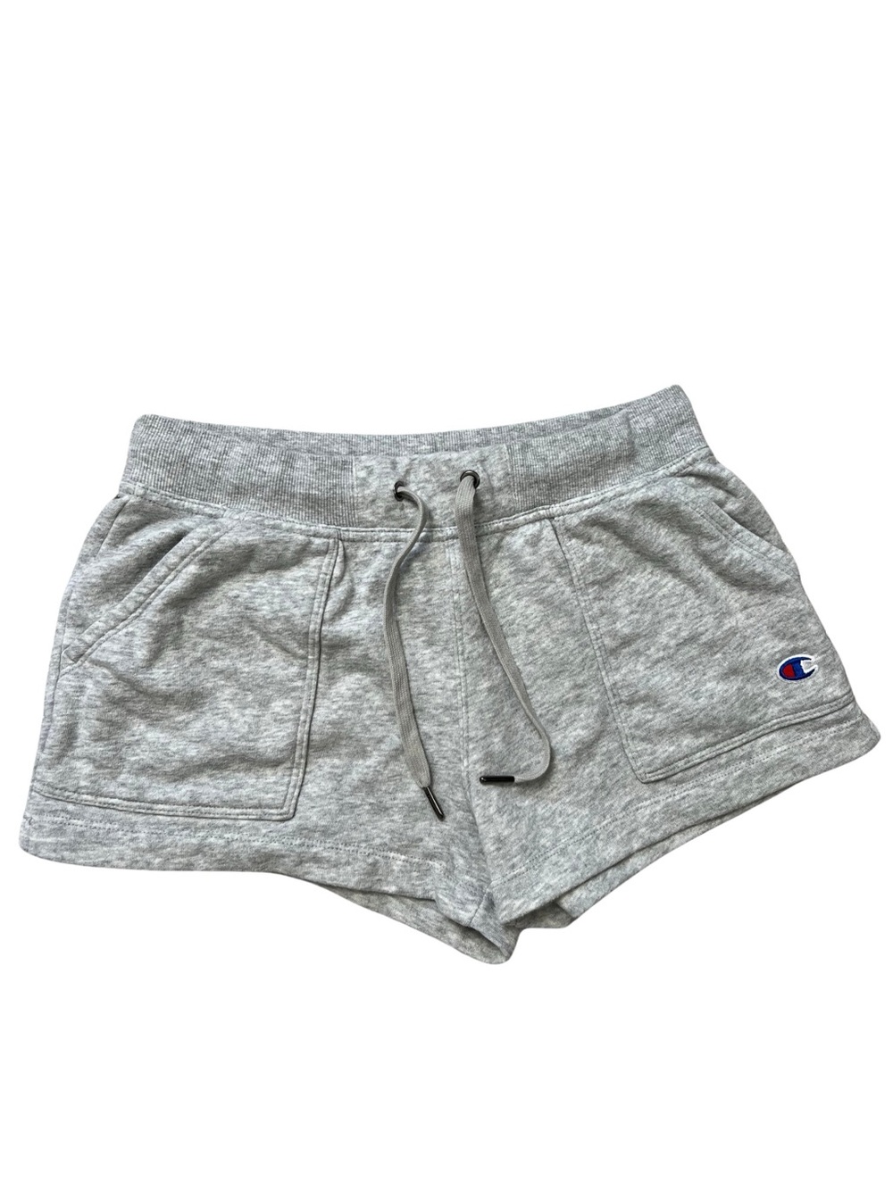 Champion Sweat Shorts Womens Small Gray Pockets Cotton